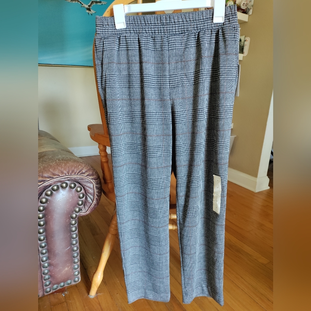 A New Day, plaid slacks, small